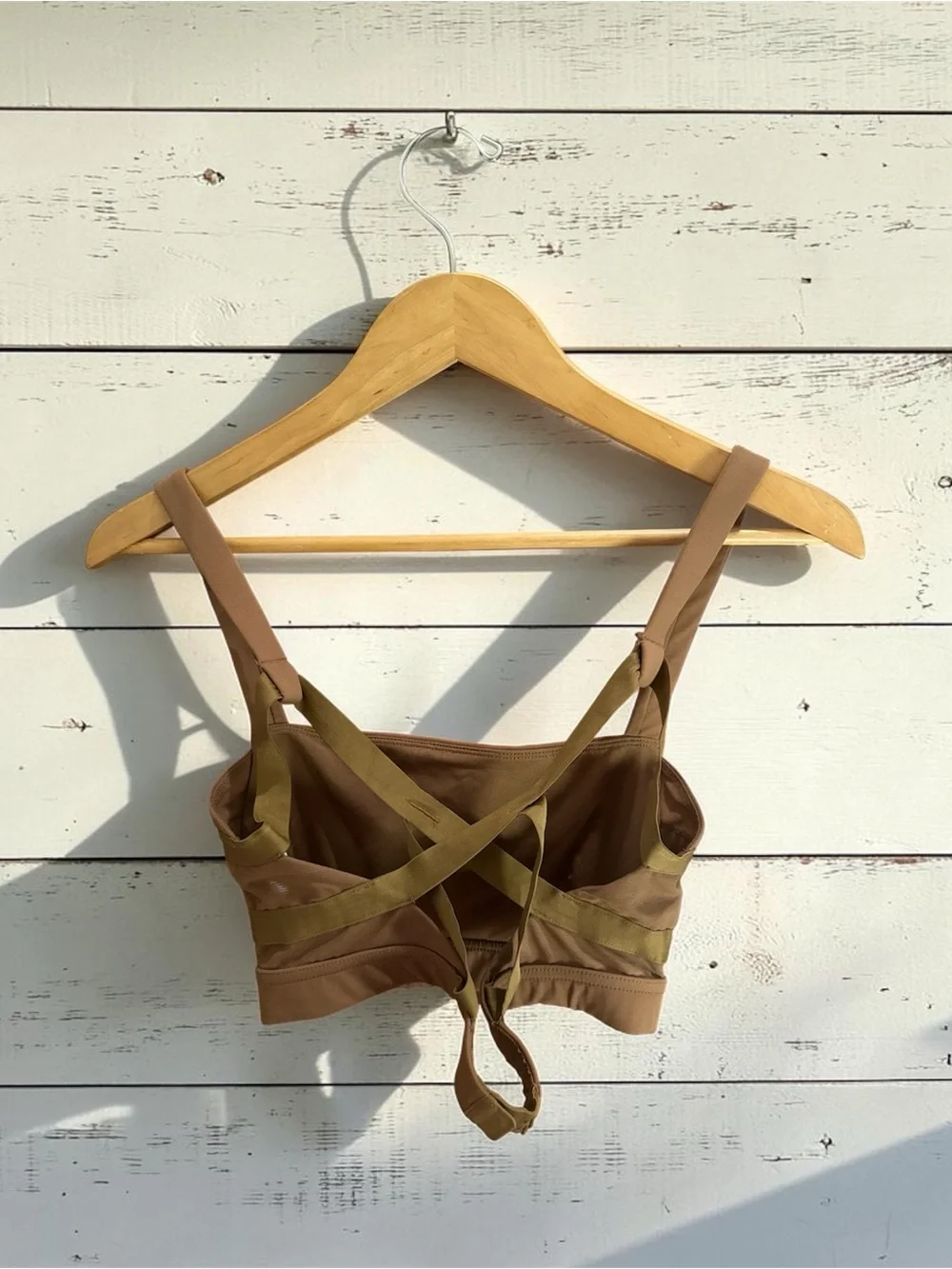 FP Movement by Free People Taupe Strappy Bralette